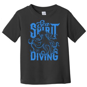 Sea Spirit Diving Funny Fishing Poster Toddler T-Shirt