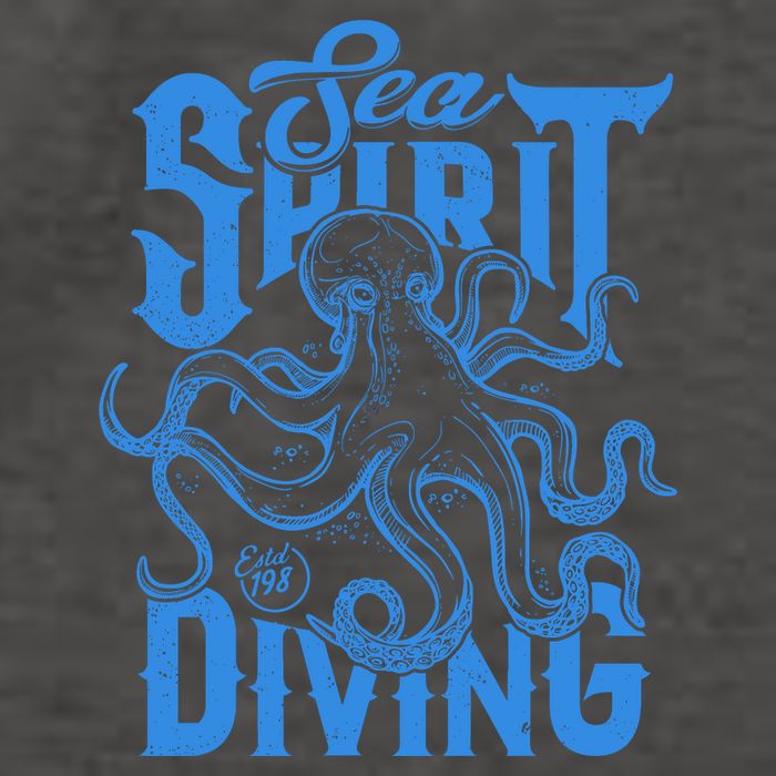 Sea Spirit Diving Funny Fishing Poster Vector Backpack