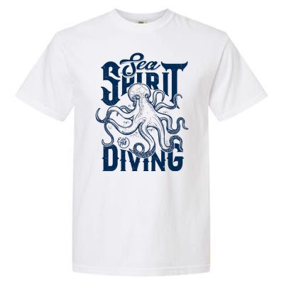 Sea Spirit Diving Funny Fishing Poster Garment-Dyed Heavyweight T-Shirt