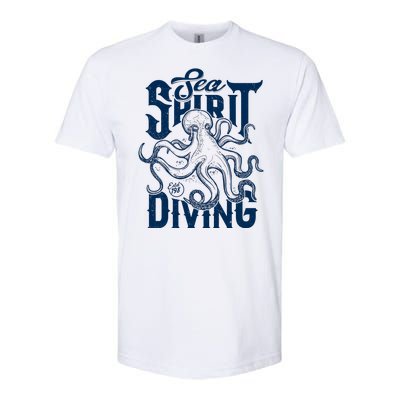 Sea Spirit Diving Funny Fishing Poster Softstyle CVC T-Shirt