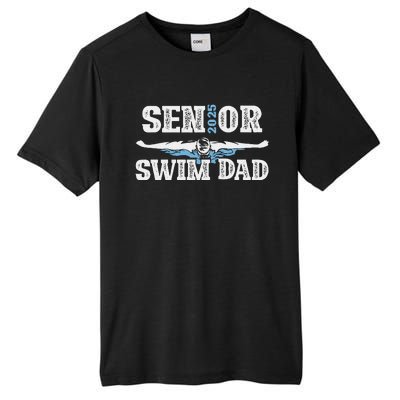 Swim Senior Dad 2025 Proud Swimming Senior Father 2025 Tall Fusion ChromaSoft Performance T-Shirt