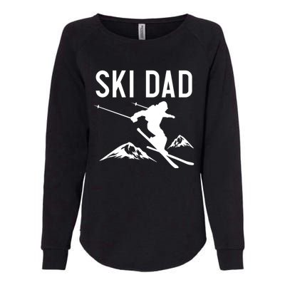 Snow Ski Dad Great Gift Dad Skiing Gift Womens California Wash Sweatshirt