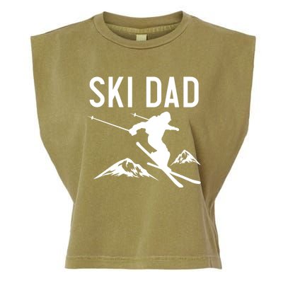 Snow Ski Dad Great Gift Dad Skiing Gift Garment-Dyed Women's Muscle Tee