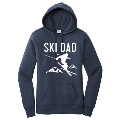 Snow Ski Dad Great Gift Dad Skiing Gift Women's Pullover Hoodie