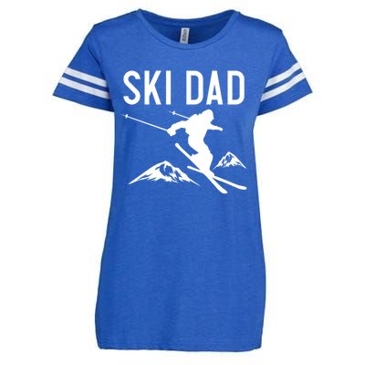 Snow Ski Dad Great Gift Dad Skiing Gift Enza Ladies Jersey Football T-Shirt