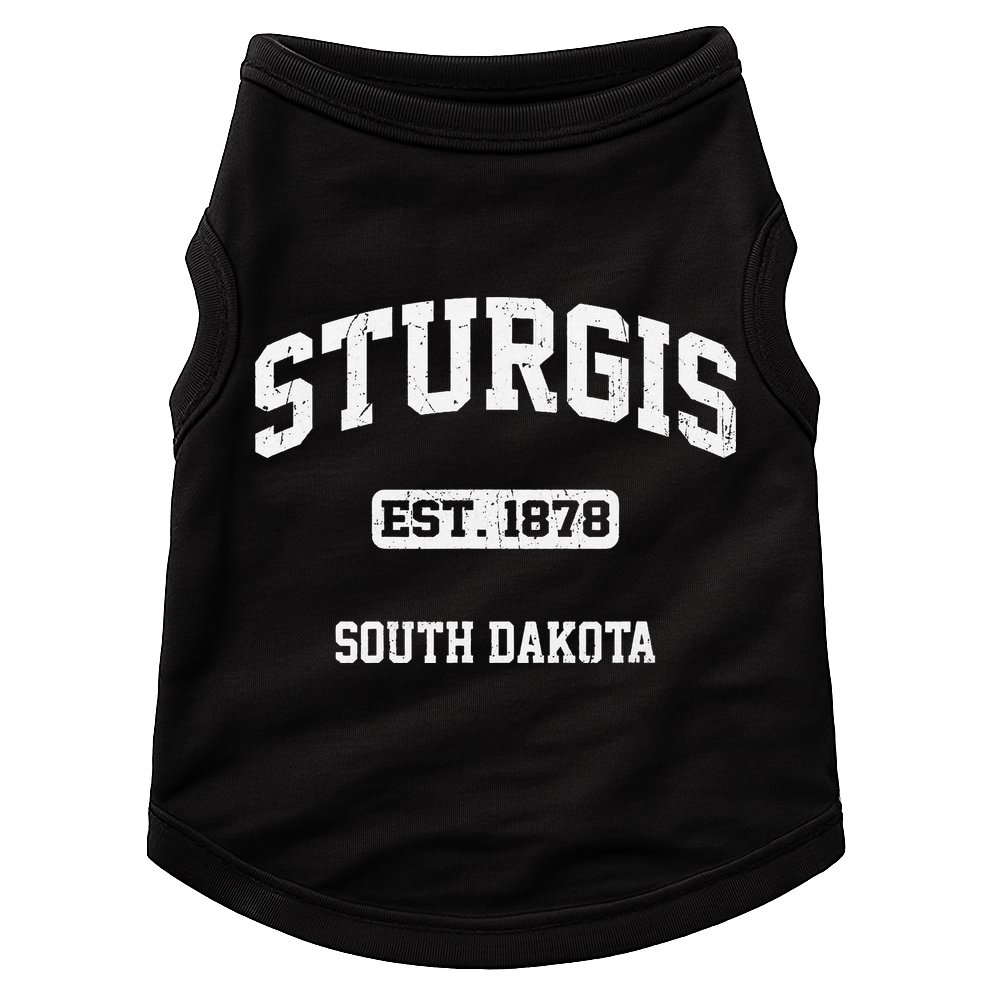 Sturgis South Dakota SD vintage State Athletic style Doggie Tank