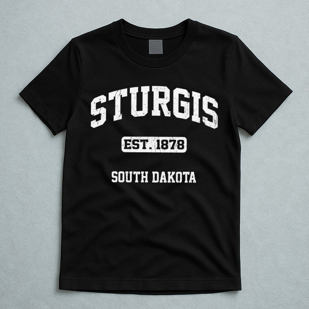 Sturgis South Dakota SD vintage State Athletic style T-Shirt
