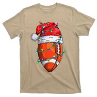 Santa Sports Design For Christmas Football Player T-Shirt