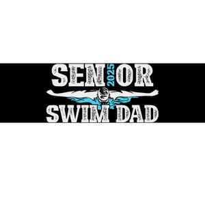 Swim Senior Dad 2025 Proud Swimming Senior Father 2025 Bumper Sticker