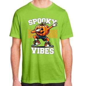 Spooky Squad Dabbing Pumpkin Monster Halloween Gift Adult ChromaSoft Performance T-Shirt