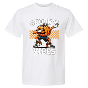 Spooky Squad Dabbing Pumpkin Monster Halloween Gift Garment-Dyed Heavyweight T-Shirt