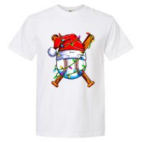 Santa Sports Design For Christmas Baseball Player Garment-Dyed Heavyweight T-Shirt