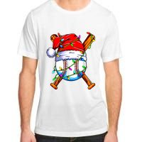 Santa Sports Design For Christmas Baseball Player Adult ChromaSoft Performance T-Shirt