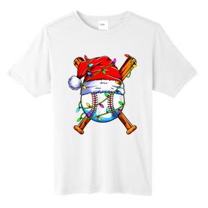 Santa Sports Design For Christmas Baseball Player Tall Fusion ChromaSoft Performance T-Shirt