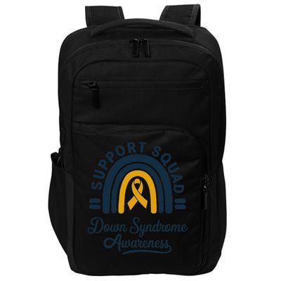 Support Squad Down Syndrome Awareness Yellow Ribbon Gift Impact Tech Backpack