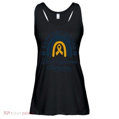 Support Squad Down Syndrome Awareness Yellow Ribbon Gift Ladies Essential Flowy Tank