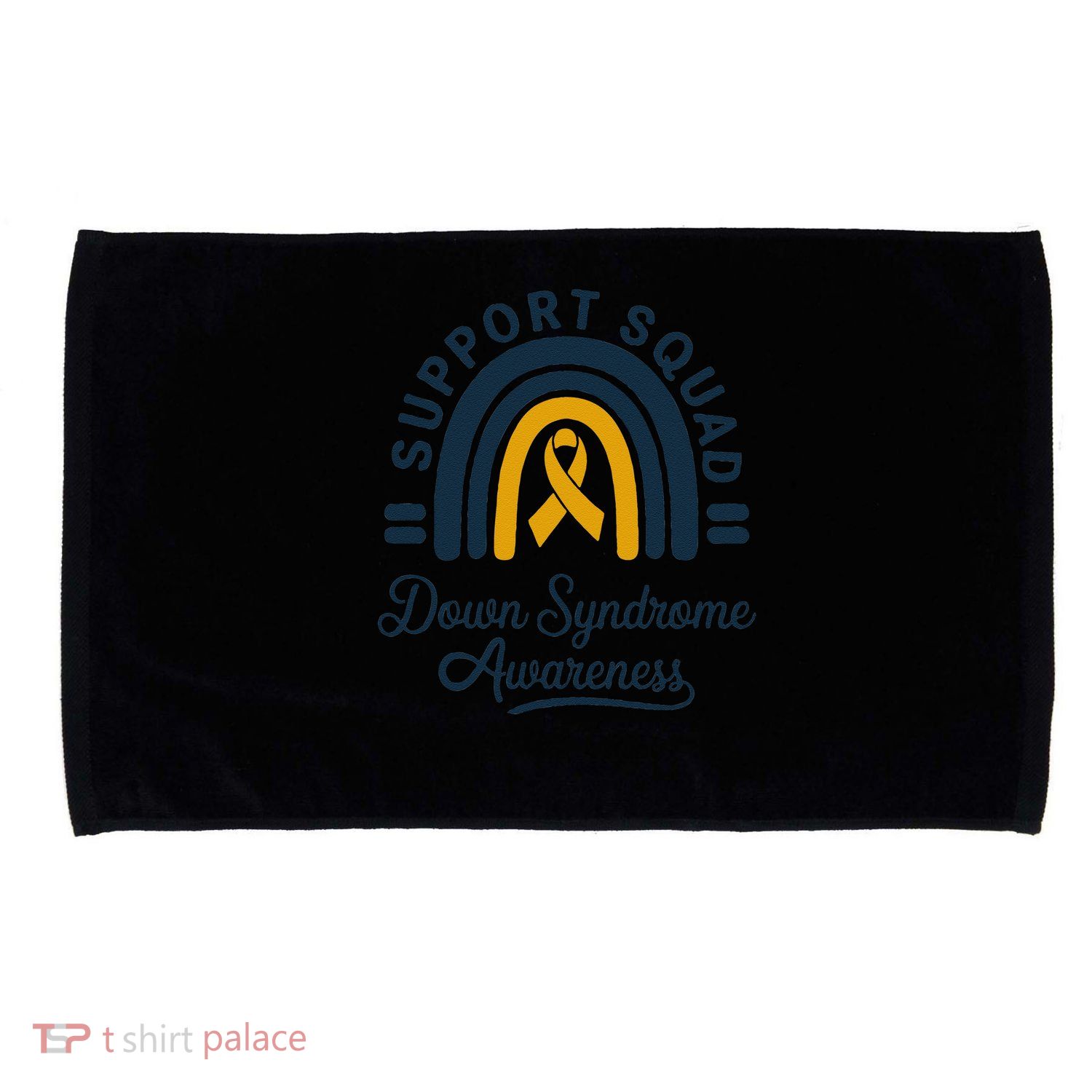 Support Squad Down Syndrome Awareness Yellow Ribbon Gift Microfiber Hand Towel