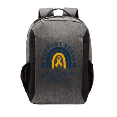 Support Squad Down Syndrome Awareness Yellow Ribbon Gift Vector Backpack