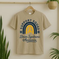 Support Squad Down Syndrome Awareness Yellow Ribbon Gift T-Shirt