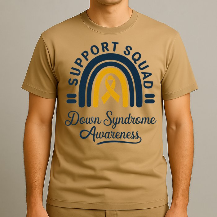 Support Squad Down Syndrome Awareness Yellow Ribbon Gift T-Shirt