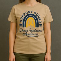 Support Squad Down Syndrome Awareness Yellow Ribbon Gift T-Shirt