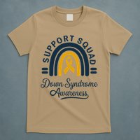 Support Squad Down Syndrome Awareness Yellow Ribbon Gift T-Shirt