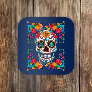 Sugar Skull Dia De Los Muertos La Catrina Day Of The Dead Coaster