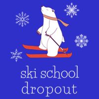 Ski School Dropout Skiing Polar Bear Funny Skier Gift 16 in Basic Backpack