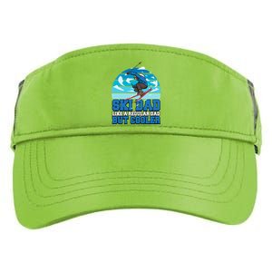 Skiing Ski Dad Like A Regular Dad But Cooler Father Winter Great Gift Adult Drive Performance Visor