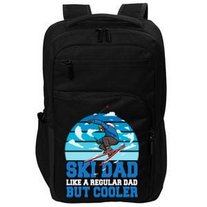 Skiing Ski Dad Like A Regular Dad But Cooler Father Winter Great Gift Impact Tech Backpack