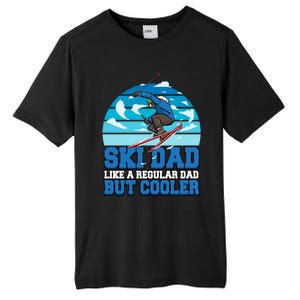 Skiing Ski Dad Like A Regular Dad But Cooler Father Winter Great Gift Tall Fusion ChromaSoft Performance T-Shirt