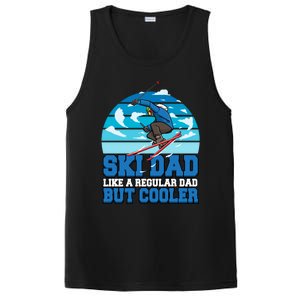 Skiing Ski Dad Like A Regular Dad But Cooler Father Winter Great Gift PosiCharge Competitor Tank