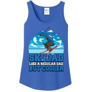 Skiing Ski Dad Like A Regular Dad But Cooler Father Winter Great Gift Ladies Essential Tank