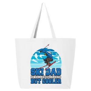 Skiing Ski Dad Like A Regular Dad But Cooler Father Winter Great Gift 25L Jumbo Tote