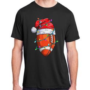 Santa Sports Design Christmas Football Player Adult ChromaSoft Performance T-Shirt