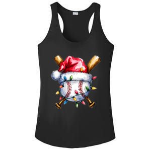 Santa Sports Design For Christmas Baseball Player Ladies PosiCharge Competitor Racerback Tank