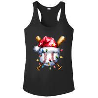 Santa Sports Design For Christmas Baseball Player Ladies PosiCharge Competitor Racerback Tank