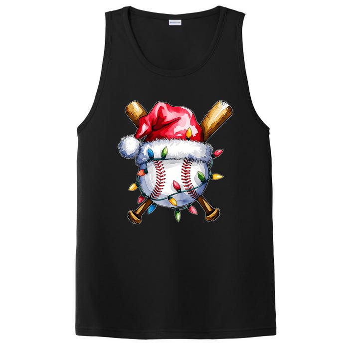 Santa Sports Design For Christmas Baseball Player PosiCharge Competitor Tank