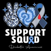 Support Squad Diabetes Awareness T1d Type 1 Hoodie