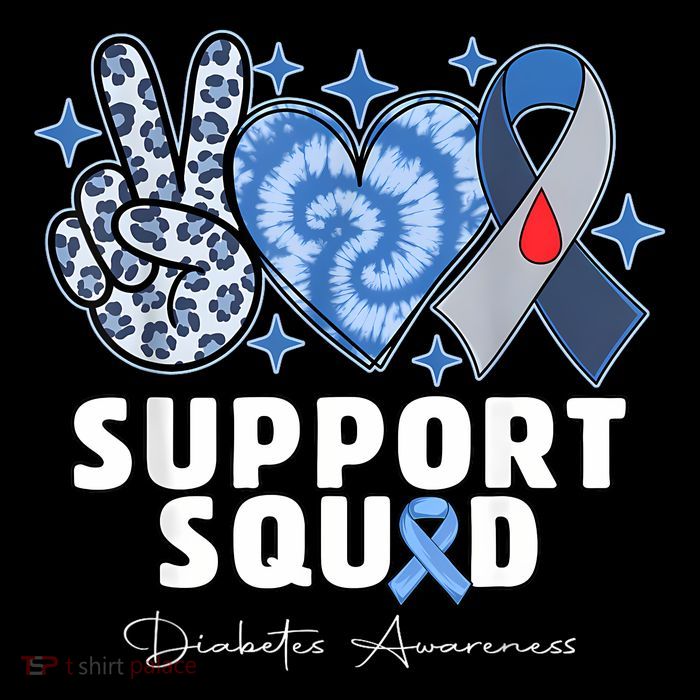 Support Squad Diabetes Awareness T1d Type 1 Apron