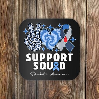 Support Squad Diabetes Awareness T1d Type 1 Coaster