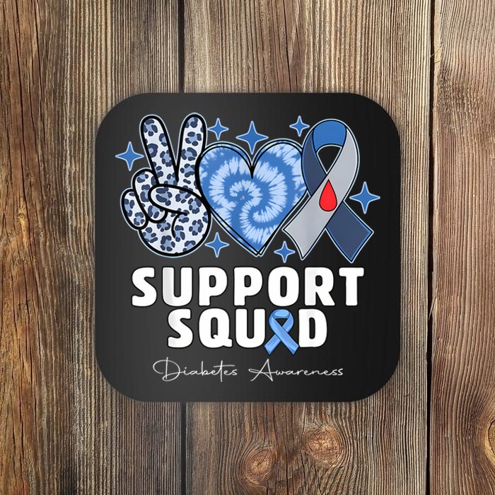 Support Squad Diabetes Awareness T1d Type 1 Coaster