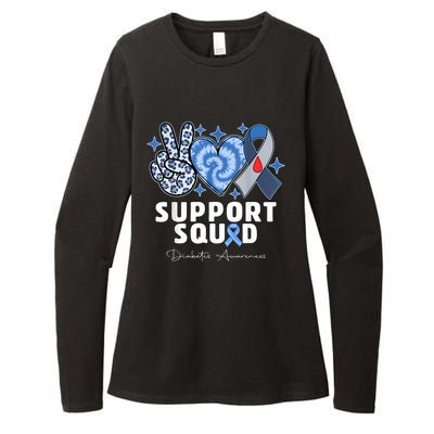 Support Squad Diabetes Awareness T1d Type 1 Womens CVC Long Sleeve Shirt