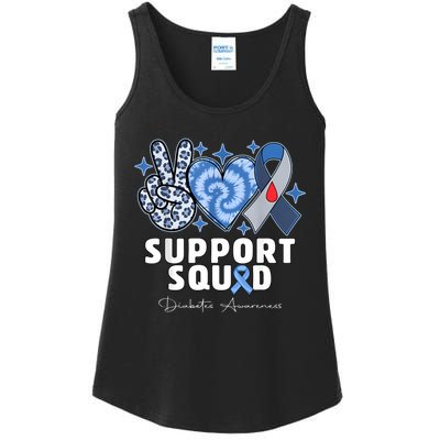 Support Squad Diabetes Awareness T1d Type 1 Ladies Essential Tank