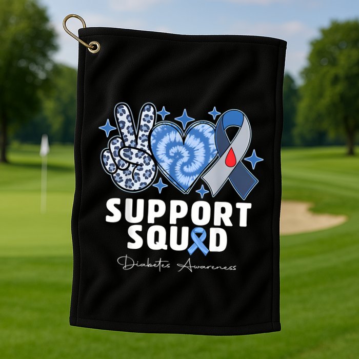 Support Squad Diabetes Awareness T1d Type 1 Golf Towel