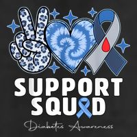Support Squad Diabetes Awareness T1d Type 1 Golf Towel