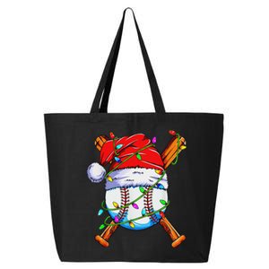 Santa Sports Design Christmas Baseball Player 25L Jumbo Tote