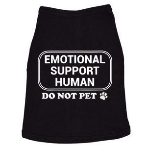 S Service Dog Joke Service People Emotional Support Human Vneck Doggie Tank