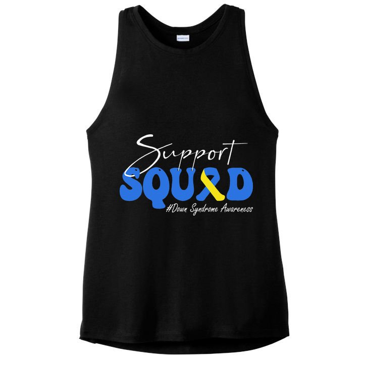 Support Squad Down Syndrome Awareness Ladies PosiCharge Tri-Blend Wicking Tank