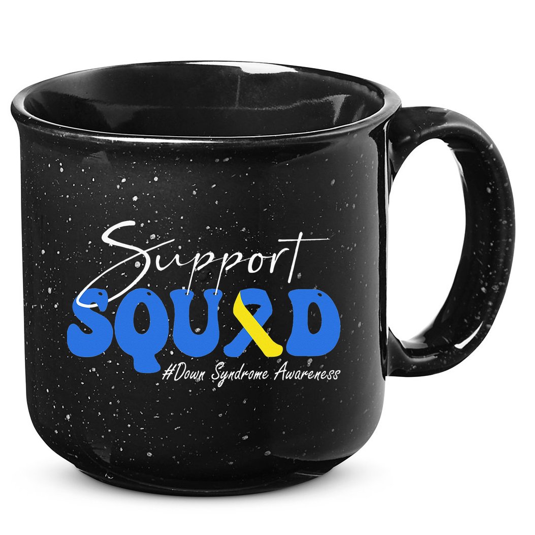 Support Squad Down Syndrome Awareness 15oz Campfire Ceramic Mug